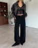 Korean Sweet & Cool High-Waisted Wide-Leg Jeans – Vintage Washed Denim With Side Studs (Dongdaemun Premium, Light Blue Wash)_ecoleips.com