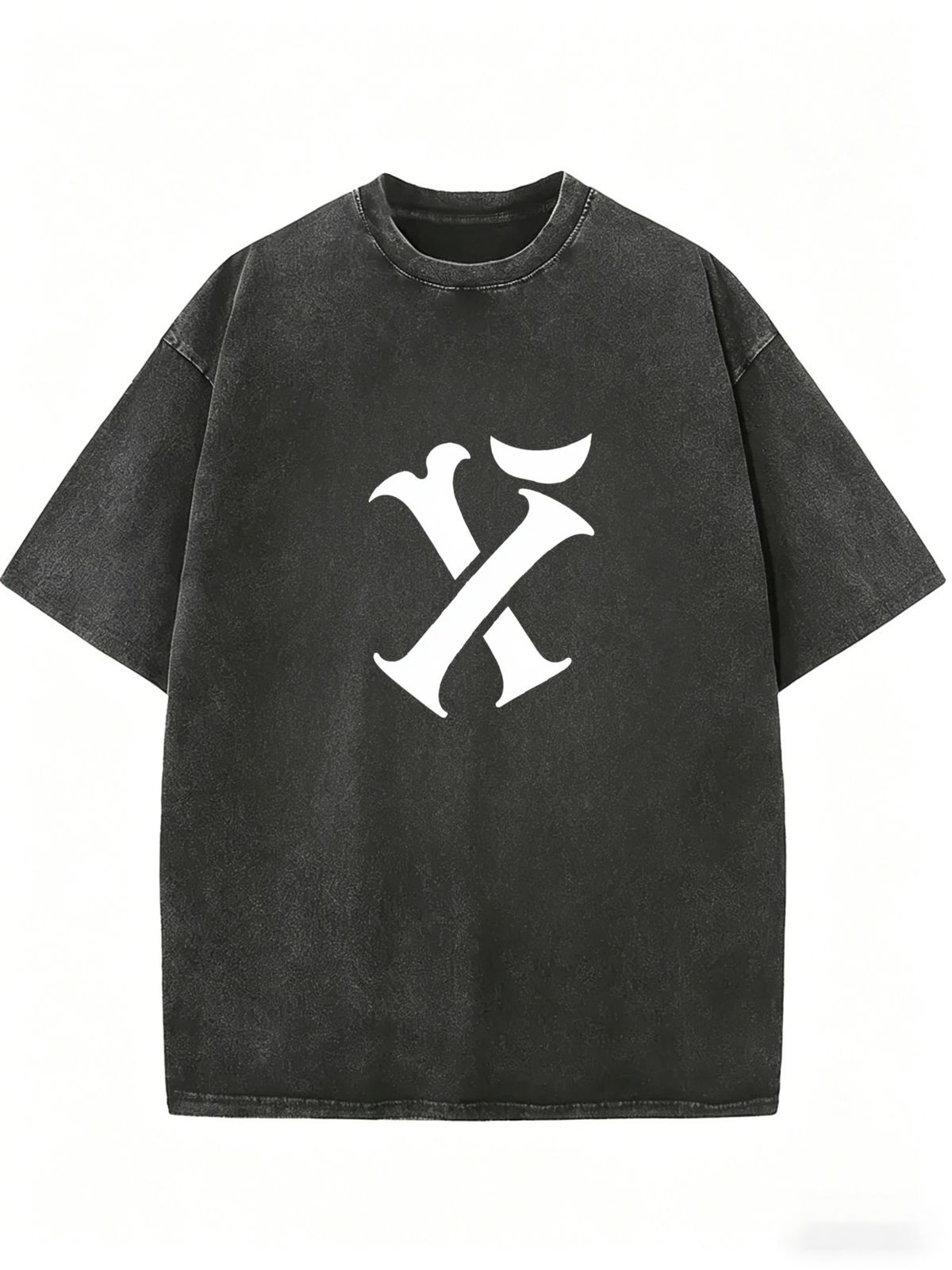Women's Vintage Inspired Washed T-Shirt, Loose Fit Urban Fashion Tee_ecoleips.com