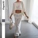 Voya Women's European And American Resort Style Fashion Shawl Long Sleeve Top T-Shirt Women's Clothing 2026 Summer_ecoleips.com