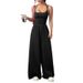 Summer Women's Casual Strapless Jumpsuit Wide Legs Loose Fit New Style From Europe & America_ecoleips.com