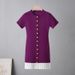 European Style French Inspired Black Dress Short Sleeved Early Spring Elegant Patchwork Design Versatile Women's Clothing_ecoleips.com