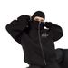 Women's Trendy Autumn Winter Printed Hooded Sweatshirt Loose Fit Zip Up High End Double Hood Top Jacket Print_ecoleips.com