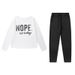 2025 Spring And Autumn New European And American One Word Collar Letter Printed Pocket Casual Long Sleeve Casual Set_ecoleips.com