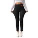 Women's Clothing Coffee Colored Lambskin Warm Pants For Women In Winter, High Waist And Slimming With Fleece Lining_ecoleips.com