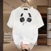 Women's Clothing Men's Loose Half Sleeved Summer Trend Daily Simple White Top_ecoleips.com