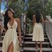 Women's Clothing Summer New Sexy Bust Wrap V Neck Dress Loose Holiday Style Slit Skirt For Women_ecoleips.com