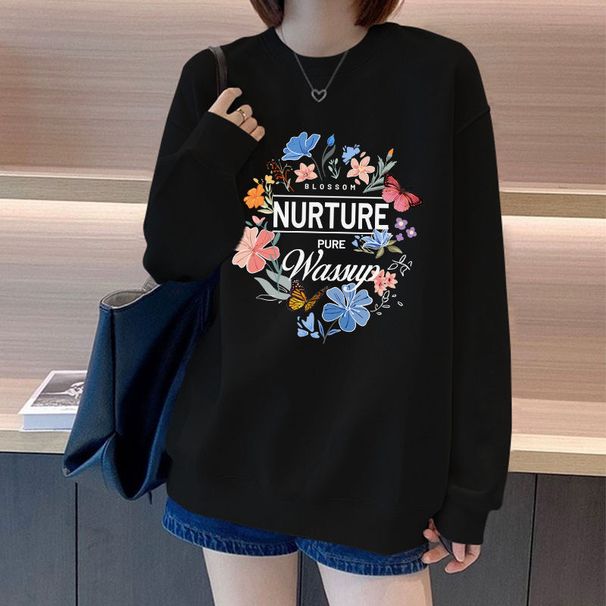 FW25 Matching Couple Cotton Crew Neck Sweatshirt - His & Hers_ecoleips.com