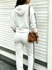 Women's Loose Letter Print Hoodie Two-Piece Set With Soft Jogger Pants, Ideal For Yoga & Daily Commute, Spring And Autumn Outfits_ecoleips.com