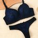 Aria Basics Hot-selling European American Lace Women's Bra Set, Sexy Color-blocked Lingerie And Panties_ecoleips.com