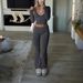 DiYun European American Y2K Sports Style T-shirt And Yoga Pants Two-Piece Set Women's Clothing 2025 Fall/Winter_ecoleips.com