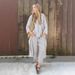 Women's Clothing 2025 Hot Items Women's Casual Cotton And Linen Suits Long Sleeved Round Neck Trousers Casual Suits_ecoleips.com