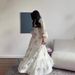 Modest Abaya Dress Elegant Printed Maxi Dress For Women – Flowy Long Sleeve Boho Dress With Feminine Floral Design_ecoleips.com