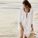 Cotton Beach Cover Up - Flowy Loungewear For Women, Breezy Summer Kimono With Lace Trim, Swim Cover Up For Pool & Vacation_ecoleips.com