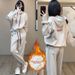 New Autumn And Winter Fashion Women's Thickened Sportswear Casual Stylish Slimming Two-piece Set_ecoleips.com