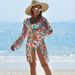 Women's Clothing high end multi color printing fashion women's swimsuit three piece bikini BIKINI sexy women's swimsuit_ecoleips.com