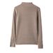 Women's High Neck Long Sleeve T-Shirt Autumn Winter Faux Cashmere German Velvet Design Base Layer Straight Shoulder mid Neck_ecoleips.com