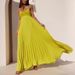 Independent Station Cross-Border European And American Clothing Solid Color Strapless Ruched Dress Sleeveless_ecoleips.com