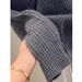 Korean Style Autumn Winter Knit Sweater Women's Loose Fit Soft Pullover Color Block Casual Tops_ecoleips.com