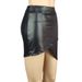 2025 Women's Elegant Mini Patchwork Leather Matte Midi Skirt_ecoleips.com