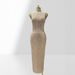 Women's Clothing Sexy Nude Mesh Sleeveless Bodycon Dress With Sparkling Rhinestones Fashion Party Performance Women's Dress_ecoleips.com