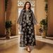 Verve Spring Summer New Tassel Leaf Embroidery Muslim Clothing Long Fashion Elegant Cover-up Dress Robe_ecoleips.com