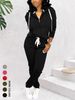 European And American Cross Border Spot Long Sleeved Sweatshirt Jacket Paired With Trousers Women's Two Piece Set, New Spring Style._ecoleips.com