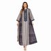 Elegant Sheer Embroidered Abaya Dress – Modest Muslim Gown With Delicate Netting & Embroidery – Dubai-Style Long Robe For Festivals (Blue, M-XXL)_ecoleips.com
