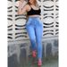 Women's Clothing Sexy Fashion Temperament Large Size Denim Women's Jeans_ecoleips.com