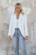 European And American Style Autumn Winter Knitted Small Blazer For Women Slim Fit Lapel Double-Breasted Coat Casual_ecoleips.com
