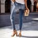 Women's Clothing Summer New Hole Elastic Slim Fit Jeans Women_ecoleips.com
