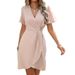 Women's Fashion 2025 Summer Elegant Style Foreign Trade European And American Waist-Cinching_ecoleips.com
