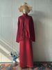 Women's Clothing Summer New Satin Long Sleeved Dress Fashionable Waist Drape Long Skirt Suit Female_ecoleips.com