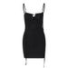 Women's Sexy Strapless One-Shoulder Hollowed out Bodycon Dress European American Style Spring New Fashion Tight Suspender Dress_ecoleips.com