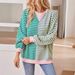 Women's Long Sleeve Stripe Color Block Casual Sweatshirt - Loose Fit Pullover Hoodie For Streetwear & Everyday Comfort_ecoleips.com