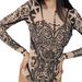 Aria Basics Direct From The Manufacturer, Popular In Russia, Multi-color Mesh Sun-protective One-piece Swimsuit, Sexy Long-sleeve_ecoleips.com