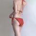 Red Striped Bikini Women's Two Piece Swimsuit Sexy Pure Delicate Vacation Style Hot Spring American Design_ecoleips.com