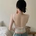 Popular Pure-desire Hot Girl Cross-back Camisole With Chest Pads, Slim-fit Top For Women, Can Be Worn Outer Or As An_ecoleips.com