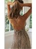 New Women's V-neck Backless Strappy Long Dress Fashion Elegant Print Casual Boho Dress 2025 For Women Robe Femme Summer_ecoleips.com