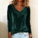 2025 European And American Cross-Border Independent Station Fashion Women's New Solid Color Swing Collar Long_ecoleips.com