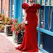 Women's Clothing Large Size Slim One Shoulder Dress Bridesmaids Banquet Small Dress_ecoleips.com
