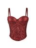Women's Clothing Pure Desire Style Lace Tube Top Disco Ultra Short Sexy Slim Sequined Suspenders Waist Spring And Summer Fishbone Bra_ecoleips.com