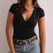 V-Neck Slim Fit T-Shirt For Women – Sexy Basic Tee (9 Colors, Stretchy & Soft, No-Fade Fabric)_ecoleips.com