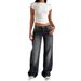 Women's Clothing Women's Denim New Women's Straight Jeans_ecoleips.com