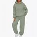 Women's Autumn Winter Two Piece Set Casual Hoodie Sportswear Pants Combo_ecoleips.com