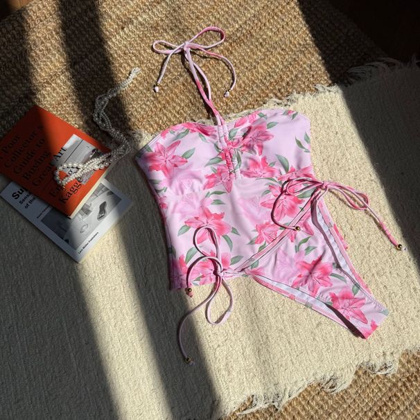 Women's Clothing Fashion Sexy New Printed Split Swimsuit Women's Bikini Swimwear_ecoleips.com
