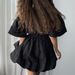 Women's Clothing Summer Style Short Dress Stand Collar Sweet Tie Waist Pleated A-Line Women's Fashion Dress For Formal & Casual_ecoleips.com