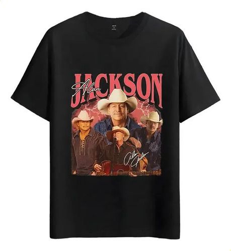 Women's T-Shirts Tshirt Muscle Freaks Alan Jackson Country Singer Style_ecoleips.com