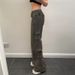 Retro Hot Girl Multi-Pocket Workwear Straight Washed Mid-Waist Jeans 2023 Autumn European And American Style New Long_ecoleips.com