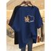 Women's Clothing Plus Size Short Sleeve T-Shirt Korean Style Loose Casual Fashionable Versatile Mid-Length Summer Wear For Youthful Look_ecoleips.com