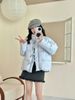girl Girl Girl Yimo Korean Style Design Horn Button Short Jacket For Women 2025 New Small Sweet White Duck Down Coat_ecoleips.com